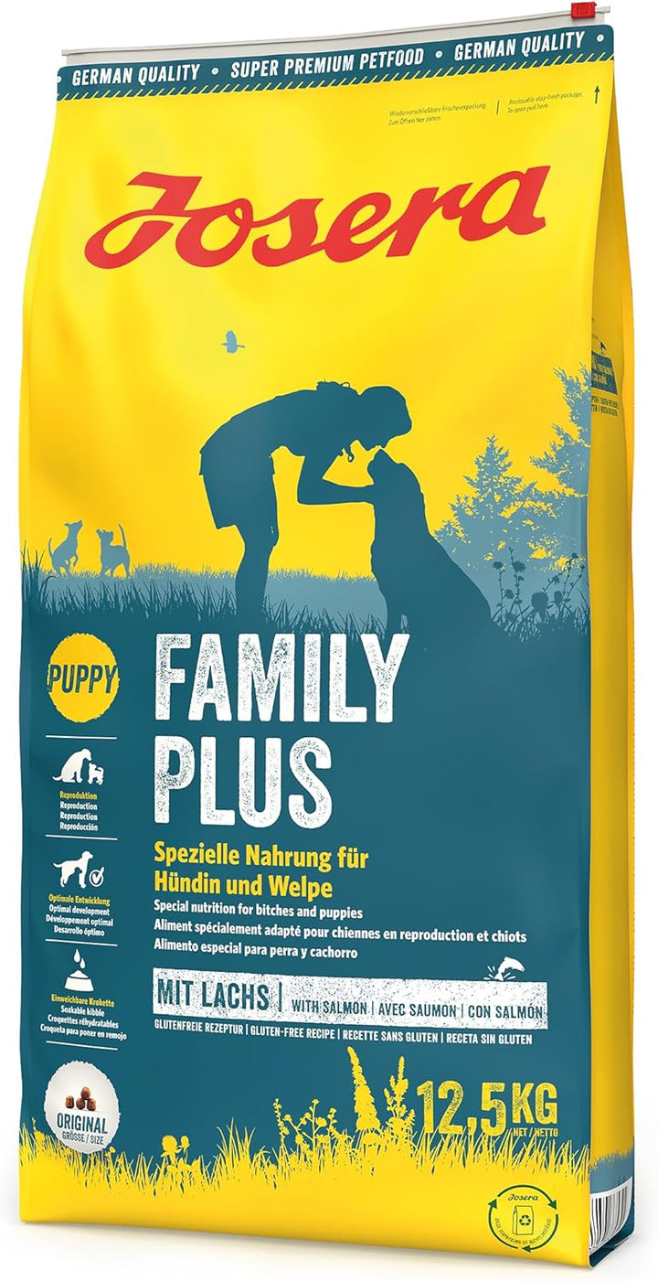 JOSERA Family Plus (1 x 12,5 kg) | Hundefutter für eine optimale Versorgung von Hündin & Welpen | pr