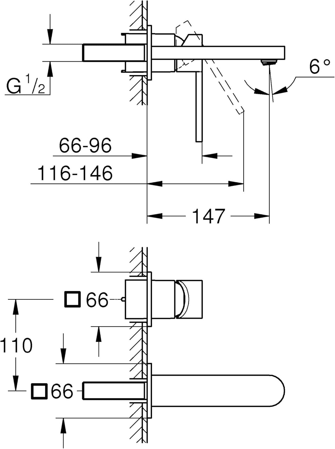 GROHE 29303DC3 Plus Waschtischbatterie, supersteel, Supersteel