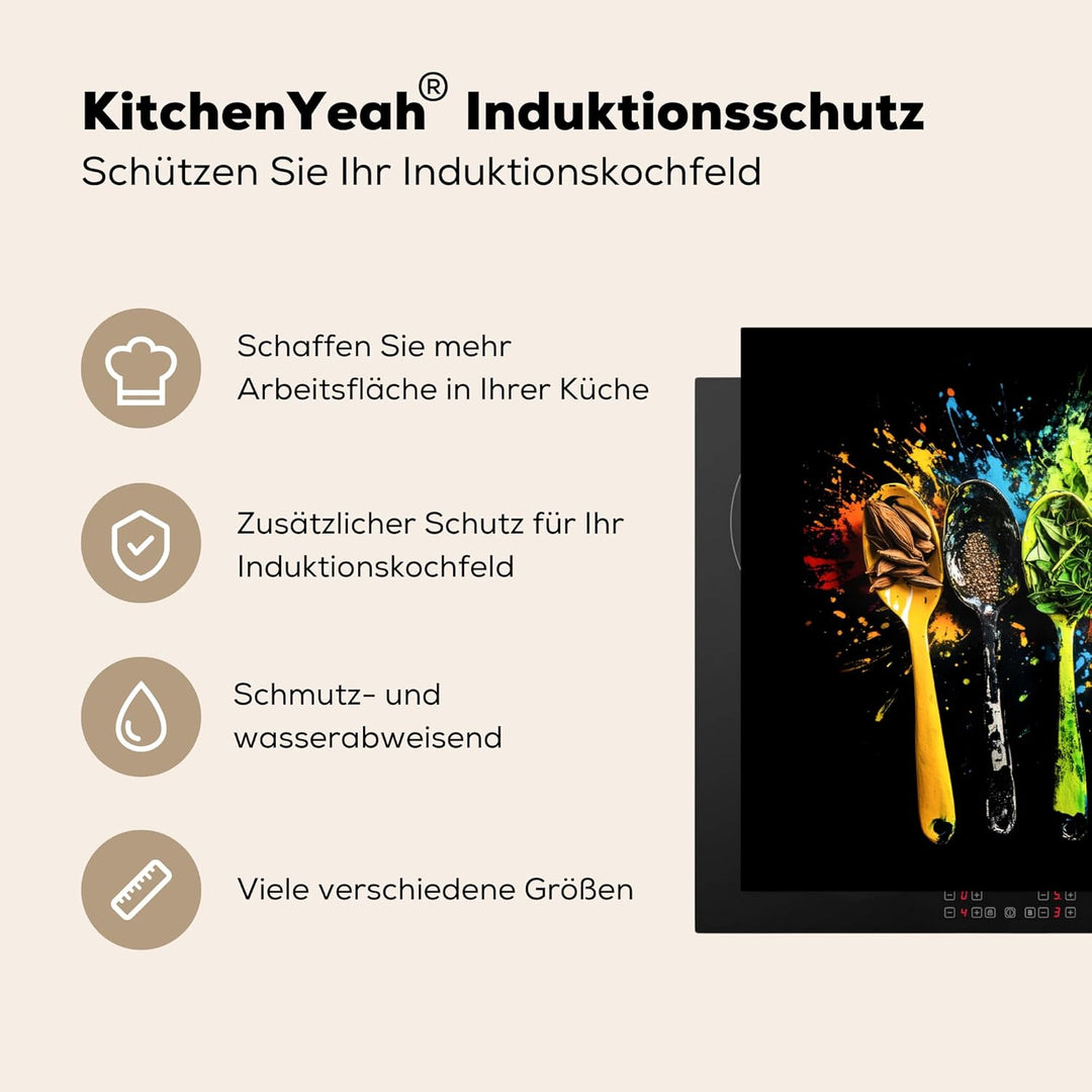 Herdabdeckplatte 90x52 cm Einteilig Herdabdeckung Abdeckplatte für Ceranfeld Abdeckung Induktionskoc