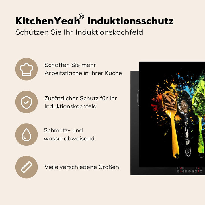 Herdabdeckplatte 90x52 cm Einteilig Herdabdeckung Abdeckplatte für Ceranfeld Abdeckung Induktionskoc