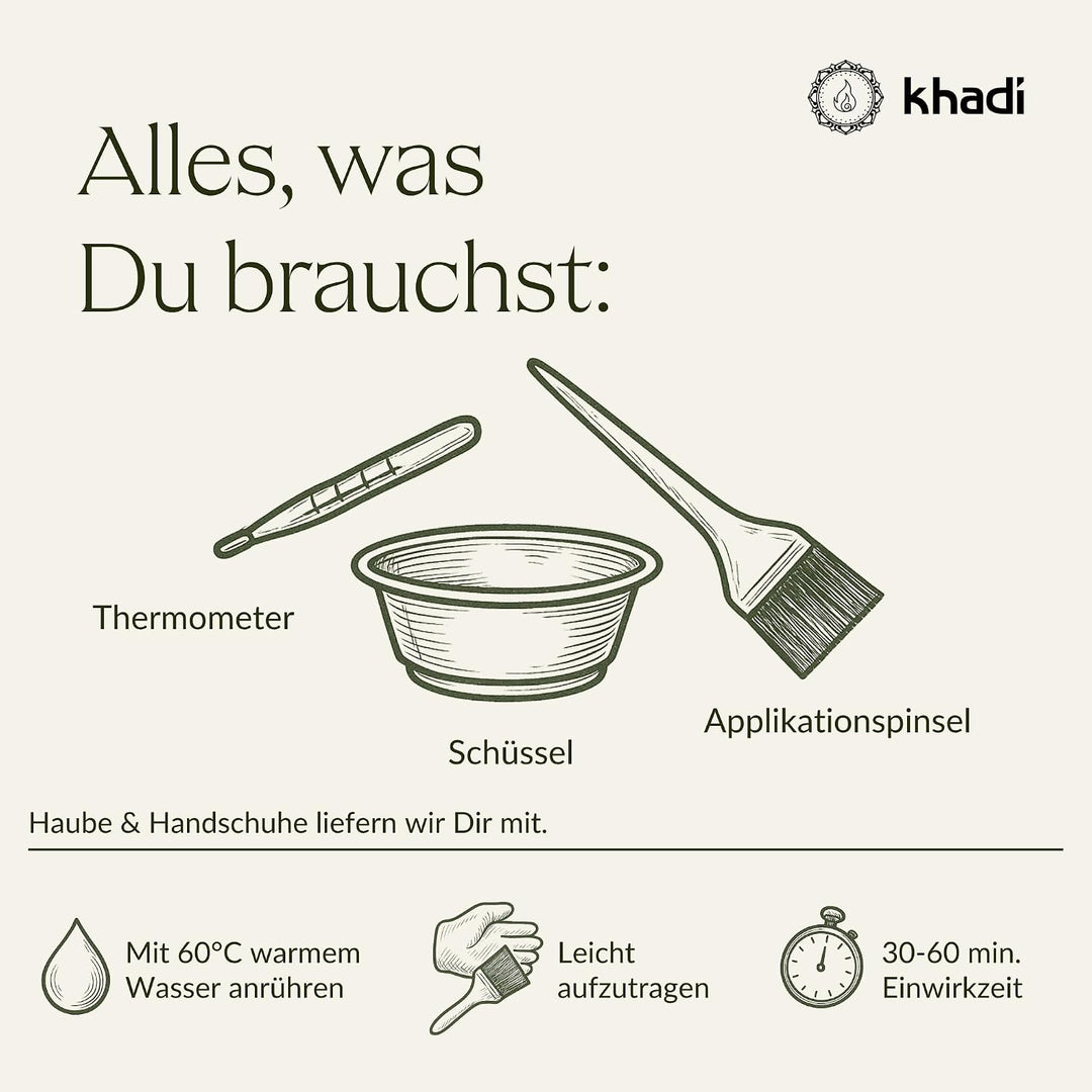 khadi SONNENBLOND Pflanzenhaarfarbe, Haarfarbe für glänzendes Honigblond bis zu kräftigem, sommerlic