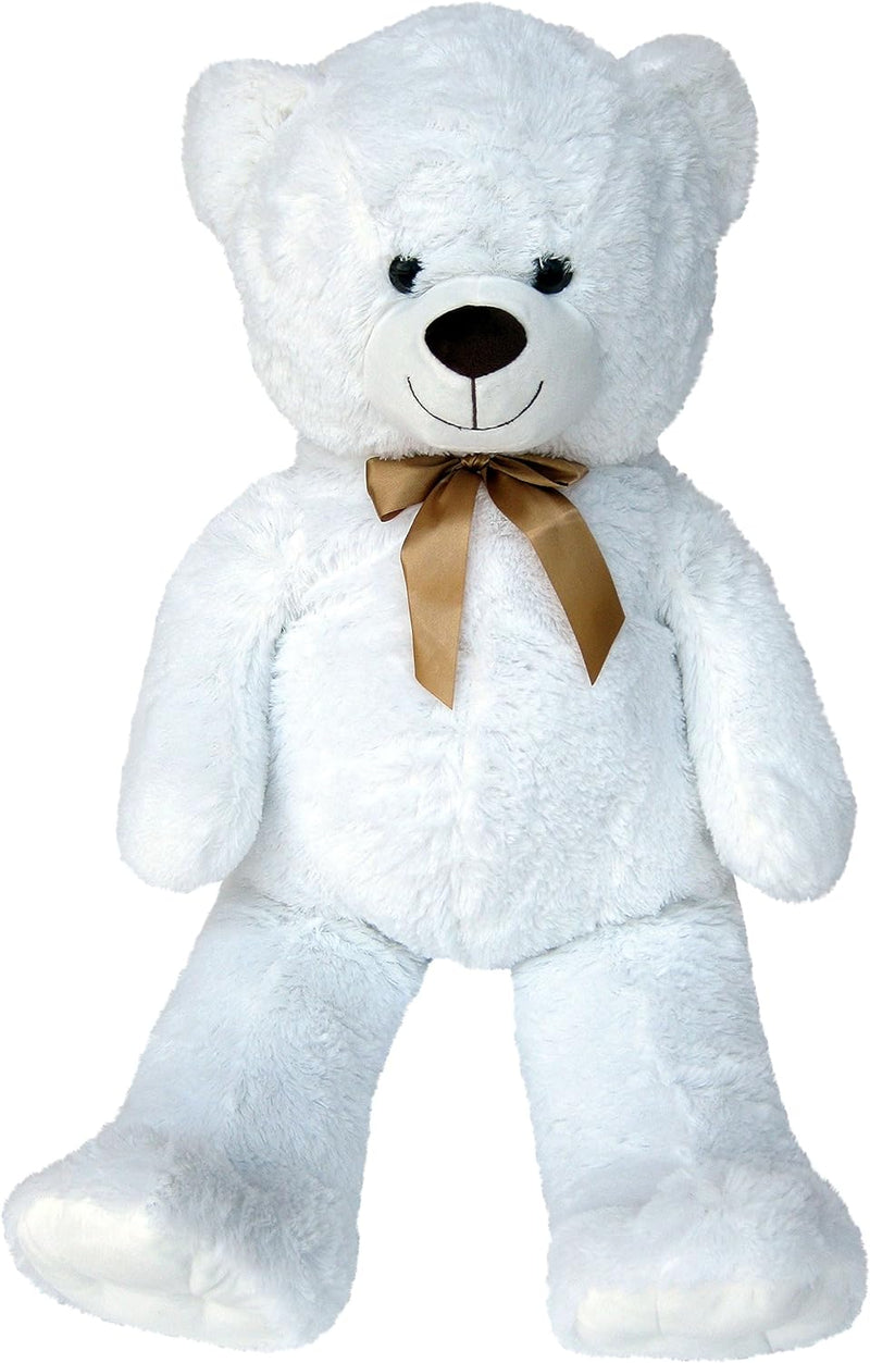 Wagner 9049 - Riesen XXL Teddybär 100 cm gross in Weiss - Plüschbär Kuschelbär Teddy weisser