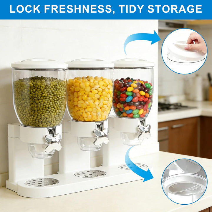 Cereal Dispenser Countertop 2L, Luftdichter Müslispender für die Organisation des Küchenvorratsraums