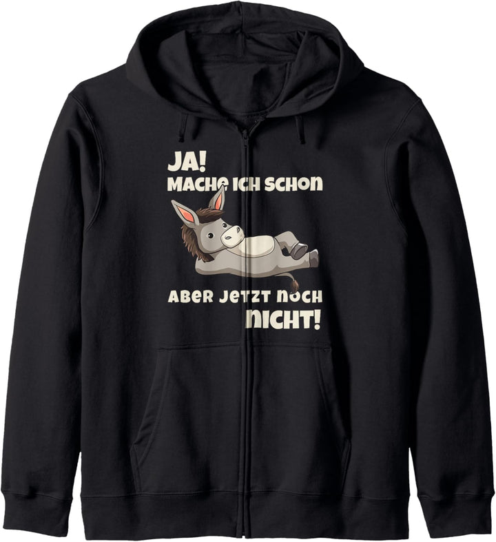 Nur jetzt halt nicht Esel Burro Muli Maultier Papa Kapuzenjacke
