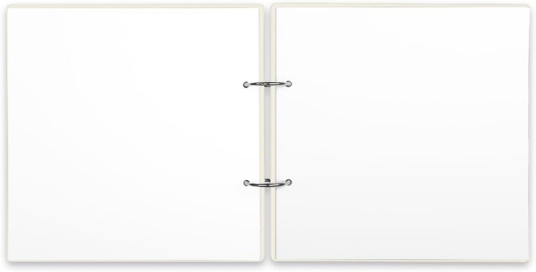 Hochzeit Gästebuch Holzcover - Rustikal Motiv - Quadratisch, 215x215mm, 72 Blatt / 144 Naturpapier I