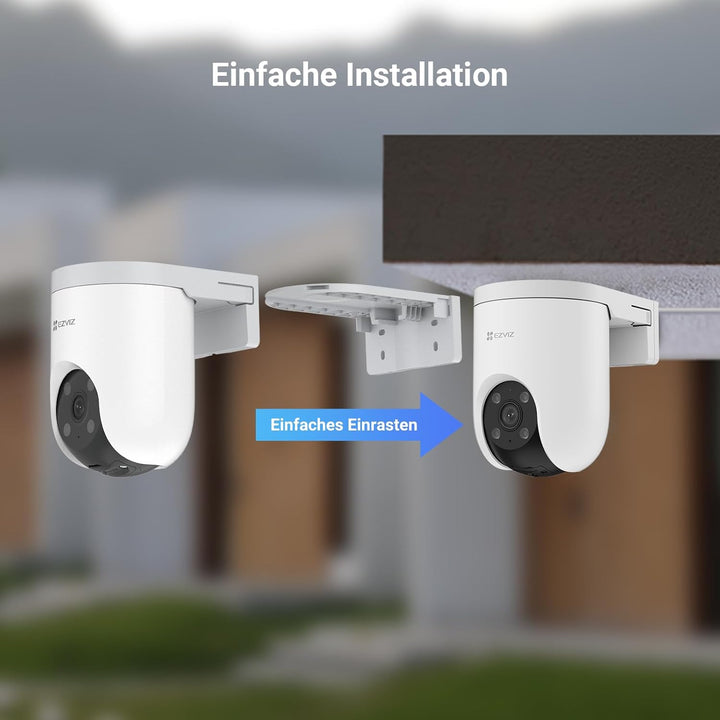 EZVIZ 4K Wi-Fi 6 Überwachungskamera Aussen, 2,4 &amp; 5 GHz WLAN Kamera Outdoor, KI-Erkennung, Smart Tra