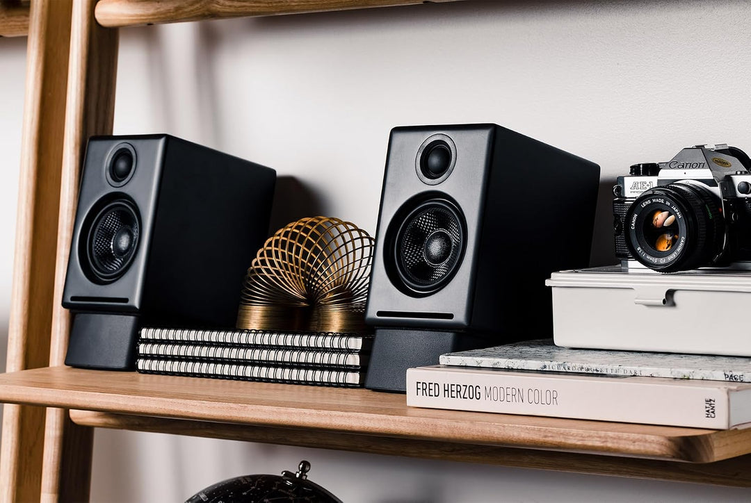 Audioengine A2+ 60W Aktiver Desktop-Lautsprecher | Integrierter DAC &amp; Analogverstärker | Direkter US