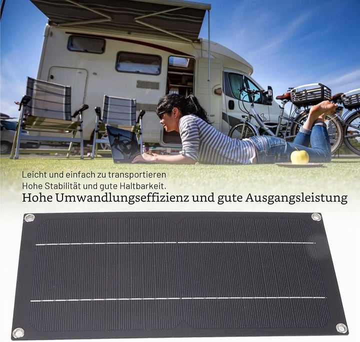 600-W-Solarpanel-Kit 18-V-Solarladepanel-Set Leichtes Solarpanel-Kit mit Batterie und Wechselrichter