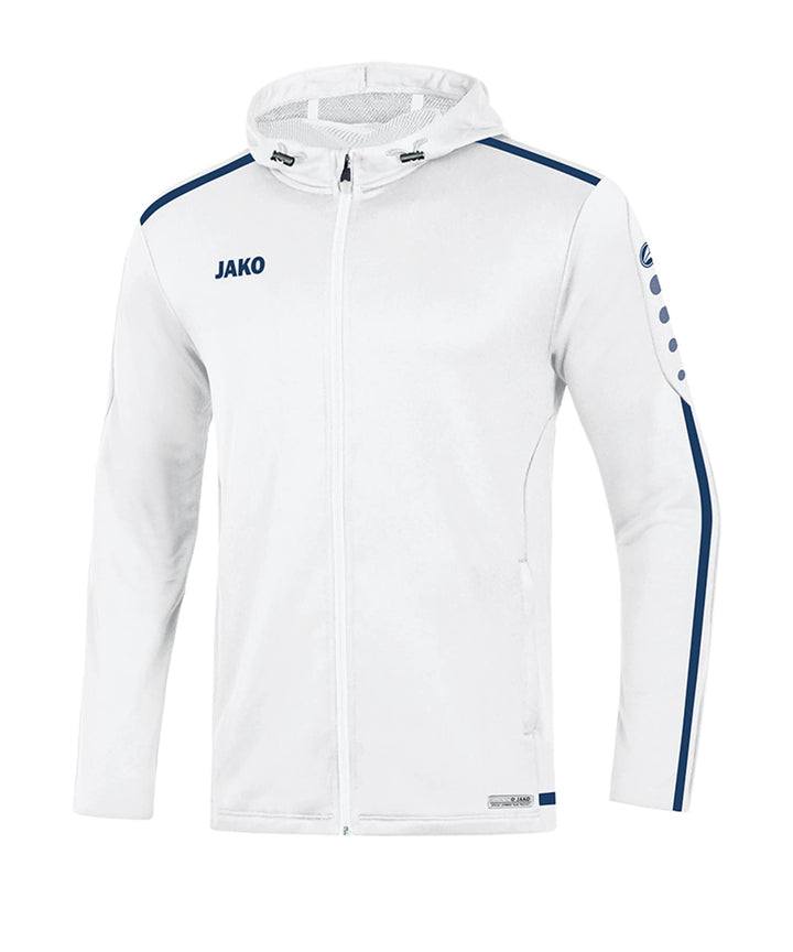 JAKO Herren Kapuzenjacke Striker 2.0, royal/weiss, 3XL, 6819 XXL Weiss/Marine, XXL Weiss/Marine