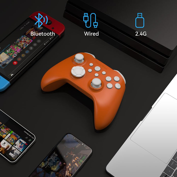 ShanWan Wireless Controller für Windows- PC, Android, iPhone, Android, Switch, Steam, Gamepad 2.4G B
