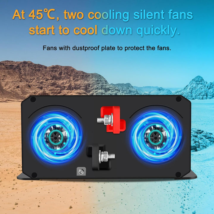 1000W Wechselrichter 12v auf 230v Reiner Sinus Spannungswandler Power Inverter KFZ Konverter mit LCD