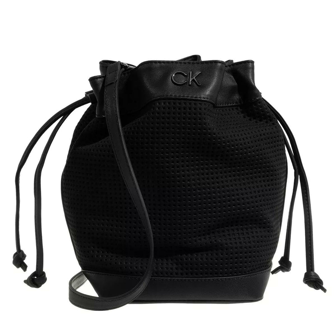 Calvin Klein Re-Lock Drawstring Bag Perforation S CK Black