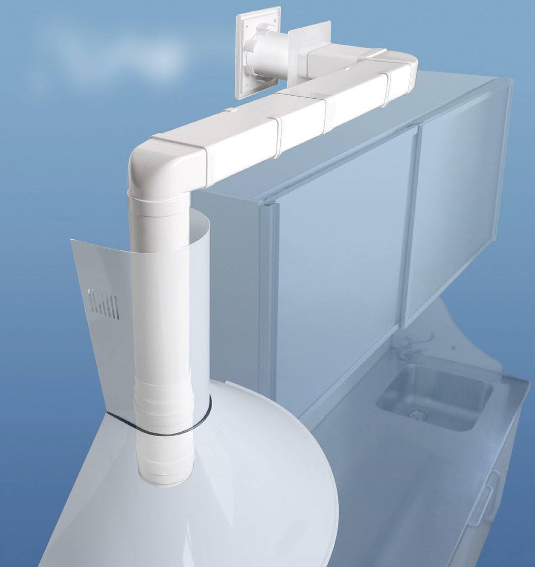 Die Belüftung ct1126b Rohr-Belüftung kanalisierten rechteckig aus PVC, 120 x 60 mm Einzeln 120x60 mm