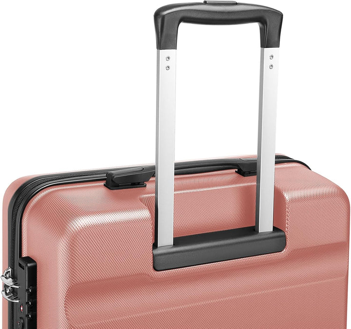 KONO Trolley Koffer Mittelgross Koffer L Hartschalenkoffer Reisekoffer mit Rollen und TSA Schloss Le
