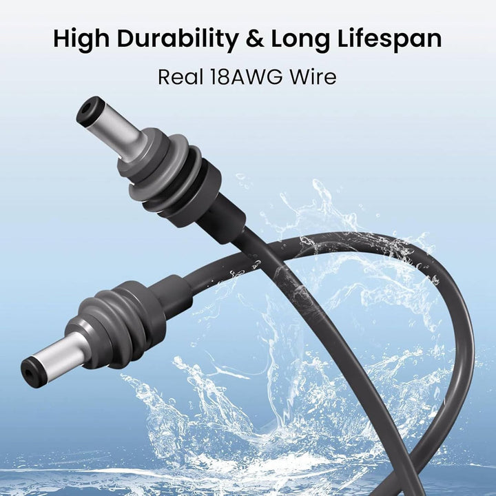 Fockety 5 M Langes Mini-USB-C-auf-DC-Stromkabel, USB-Typ-C-Eingang auf Wasserdichtes Hohlstecker-Lad