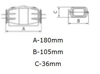 Gel Muffe Verbindungsmuffe für 4-adrige Kabel 1,5-10 mm2 Gelmuffe IP68 Dosen-Muffe MBG0050Y24 Morek