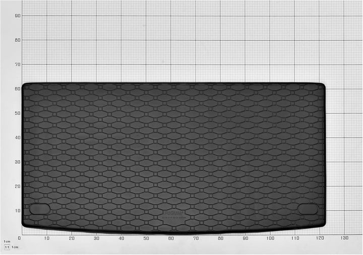 Z4L Gummifussmatten und Kofferraumwanne EIN Set geeignet für VW T6 Transporter/Caravelle 8/9 Sitze a