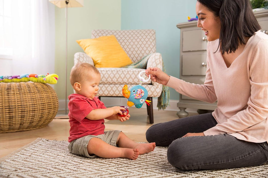 Lamaze L27526 Baby Spielzeug Eloy, der Elefant Mini Clip &amp; Go, das hochwertige Kleinkindspielzeug. D
