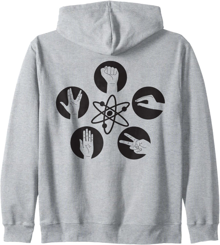 Das Urknalltheory-Logo Rock Lizard Spock Kapuzenjacke