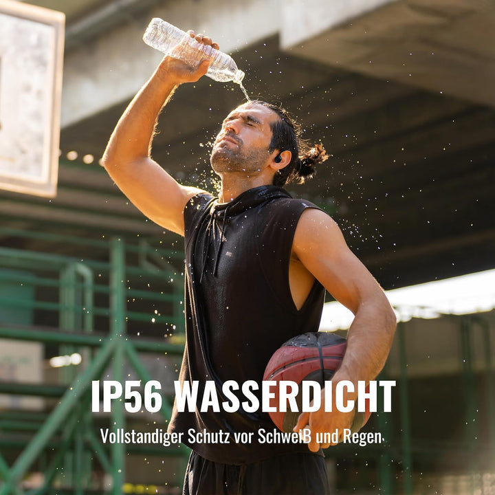 BADENBURG S1 Knochenschall Kopfhörer, IP56 Wasserdicht,Bluetooth 5.3,Kabellos,Open Ear Sport Kopfhör