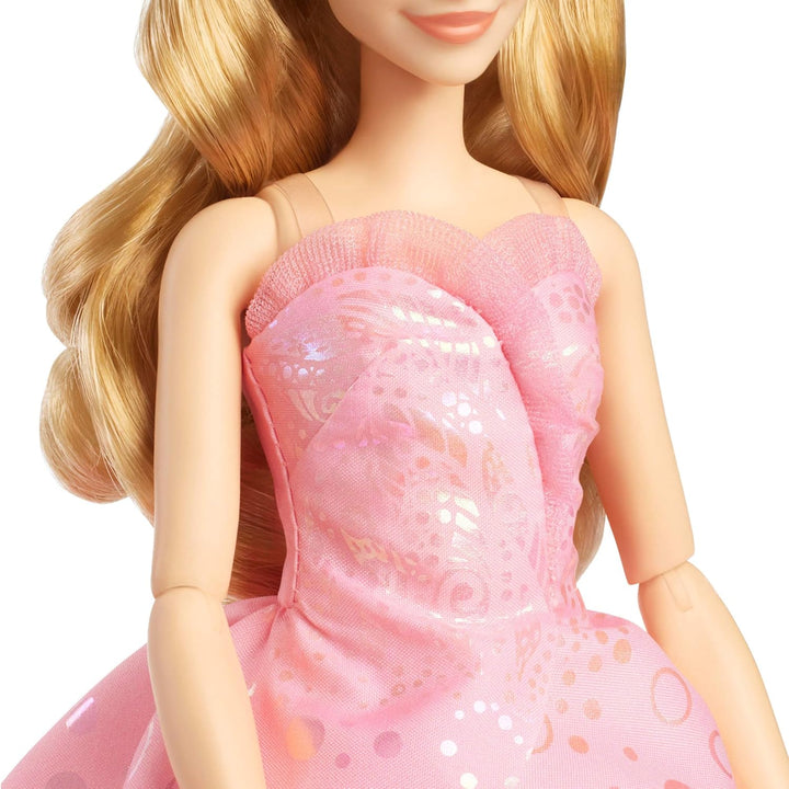 Mattel Wicked Glinda Deluxe-Modepuppe und Accessoires, einschliesslich Krone und Zepter, vom Film in