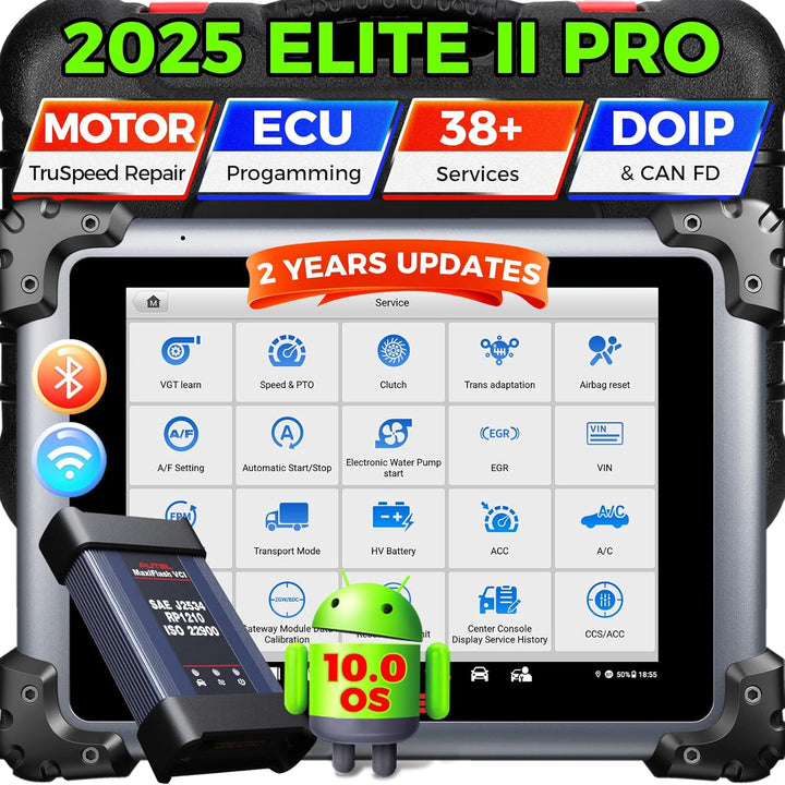 Autel MaxiSYS Elite II PRO OBD2 Diagnosegerät: 2 Jahre Update[€2590] KFZ Diagnosegerät Auto, J2534 P