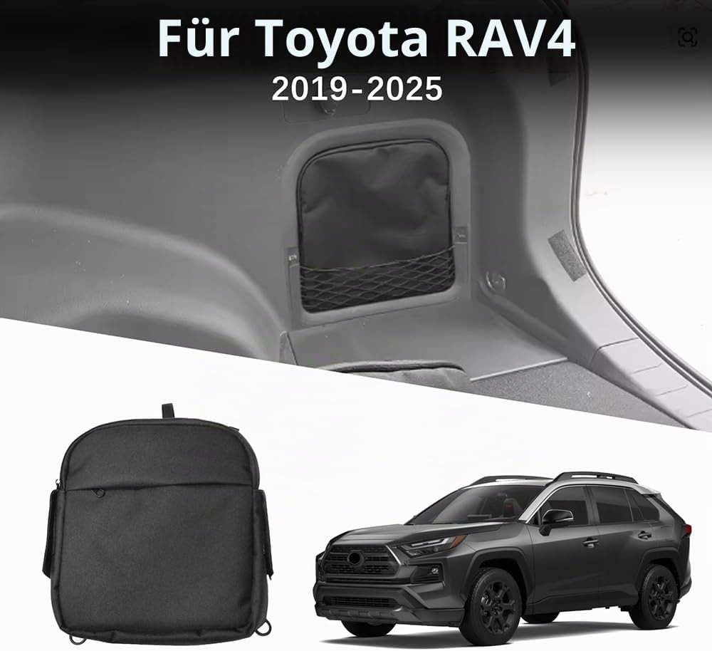 KUNGKIC Für Toyota Rav4 2019 2020 2021 2022 2023 2024 2025 Auto Kofferraum-Aufbewahrungstasche Koffe
