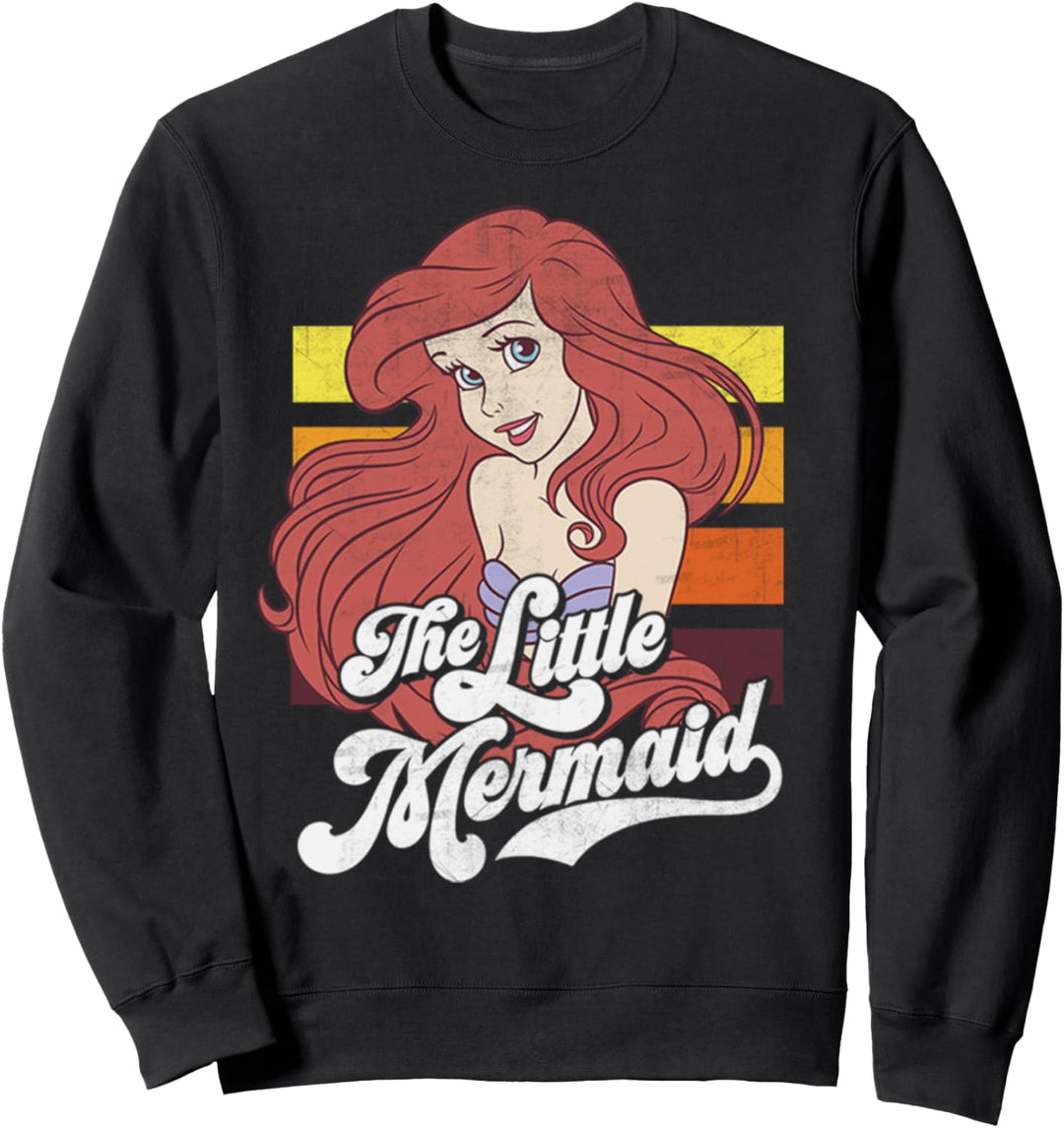 Disney The Little Mermaid Ariel Retro Style Portrait Sweatshirt