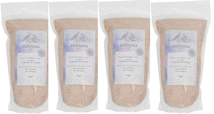 Eubiona Himalaya Salz, gemahlen, Salt Range Pakistan, 4 x 1kg