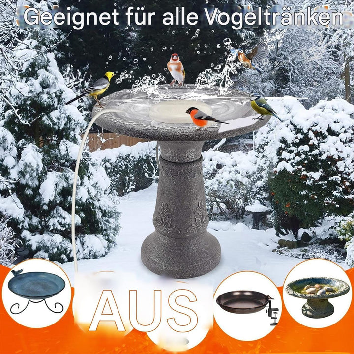 Vogelbad-Heizung, Vogeltränken Heizgerät, Automatischer Thermostat Enteiser, Plug-In-Heizung, Winter