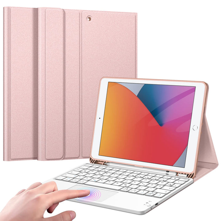 Fintie Tastatur Hülle für iPad (9. / 8. und 7. Generation - 2021/2020/2019), iPad 10.2 Hülle mit Tas