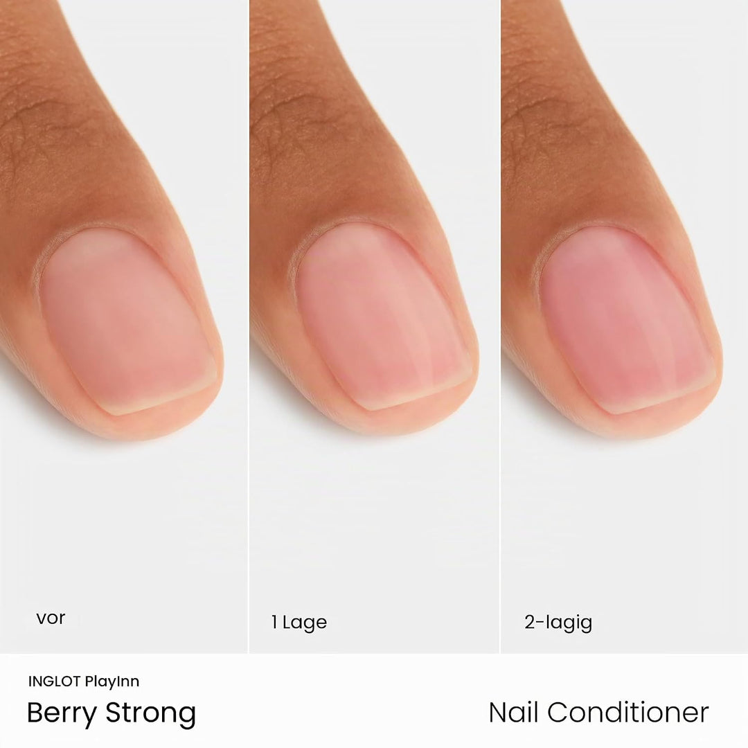INGLOT PLAYINN Berry Strong Nail Conditioner - Nagelpflege | Stärkt, spendet Feuchtigkeit und regene