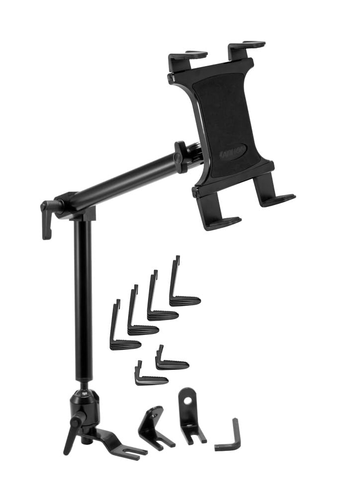 Arkon Mounts TAB801 Tablet-Halterung für Auto- oder LKW-Sitzschiene, mit 55,9 cm Arm, Schwarz, Halte