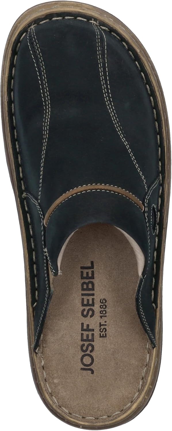 Josef Seibel Klaus Herren Clogs 39 EU Jeans Kombi, 39 EU Jeans Kombi