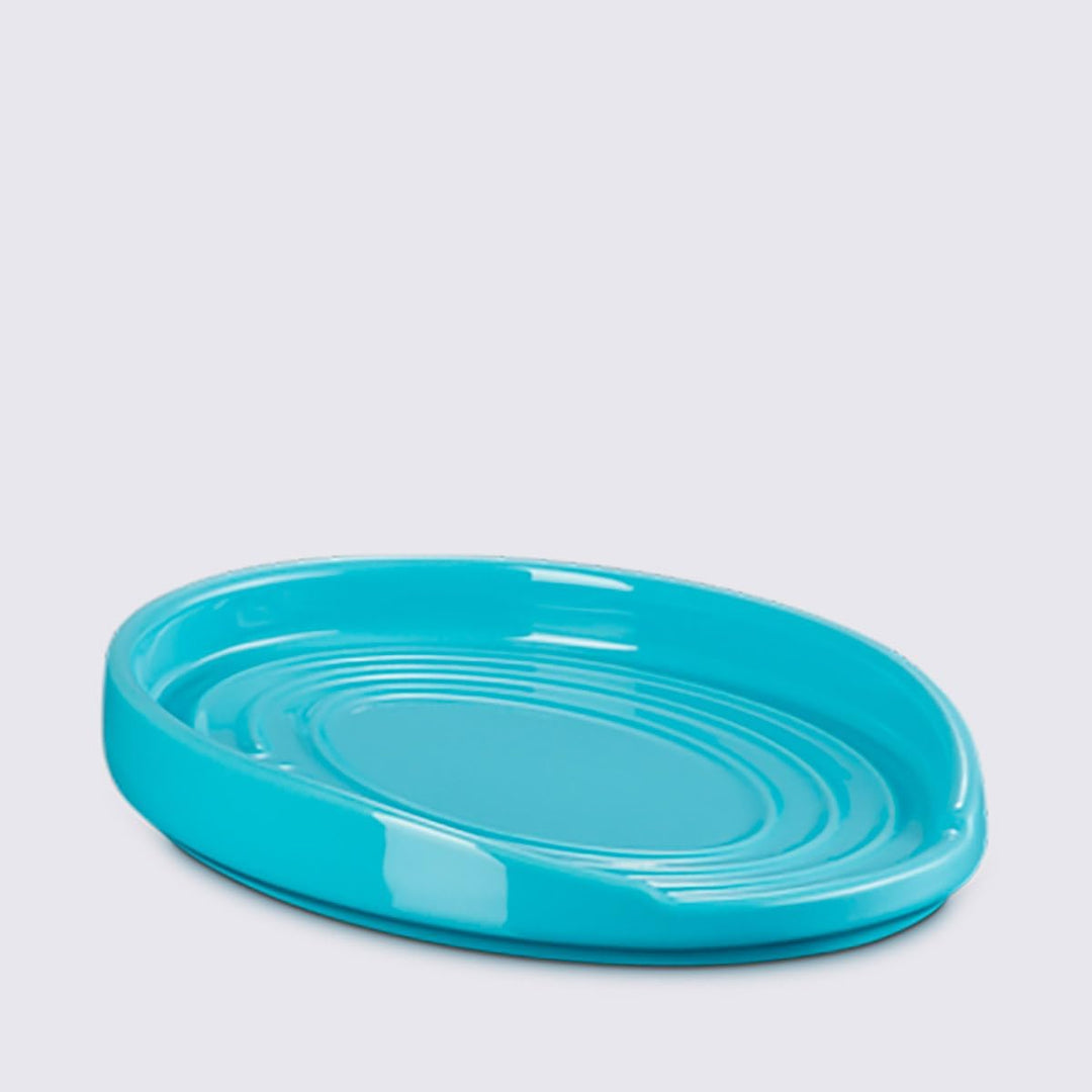 Le Creuset ovale Löffelablage aus Steinzeug, Karibik, 71507151700099, Karibik
