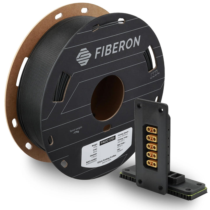 Polymaker Fiberon PA612-ESD Filament, 1,75 mm, schwarz, 0,5 kg 111 Fiberon Pa612-esd 1,75 mm schwarz