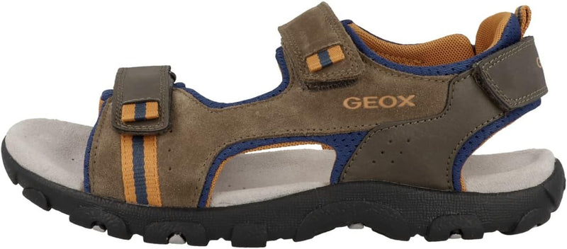 Geox Mädchen Jr Strada A Sandalen 25 EU Brown Avio, 25 EU Brown Avio