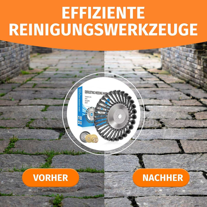 Profi Unkrautbürste für Freischneider, 25,4 mm wildkrautbürste, Drahtbürste Für Freischneider Unkrau