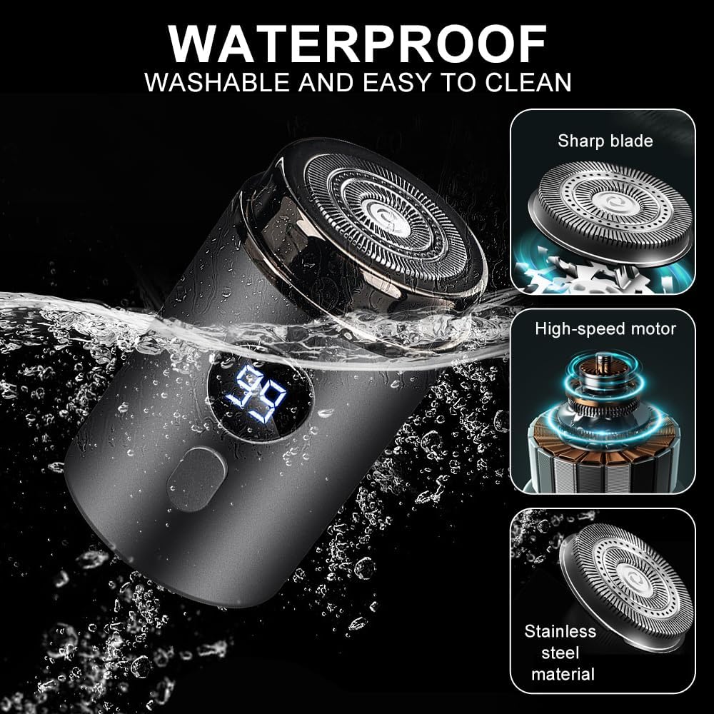 Horuili® Mini Electric Shaver, Tragbarer Elektrischer Mini-Rasierer, Mini Shave Tragbarer Elektroras