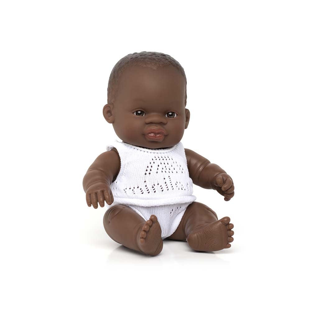 Miniland 31123 - Baby (afrikanischer Junge) 21 cm AFRIKANISCHER JUNGE21cm, AFRIKANISCHER JUNGE21cm