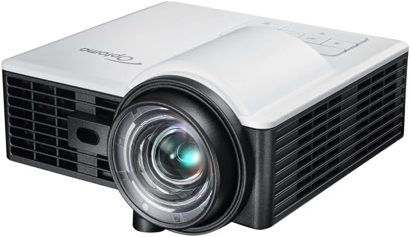 Optoma ML1050ST+ LED-Projektor (WXGA, Kurzdistanz, 20.000:1 Kontrast, 1000 Lumen) Weiss, WXGA