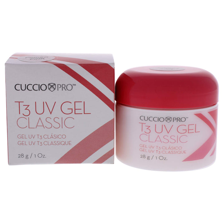 Cuccio T3 UV Pinker Pink Classic Nagelgel Weiss 1 ml (1er Pack), Weiss 1 ml (1er Pack)