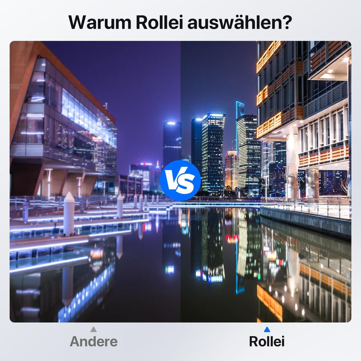 Rollei Astroklar Nachtlicht Light Pollution Filter – 82mm Rundfilter Stadtlicht-Filter geeignet für