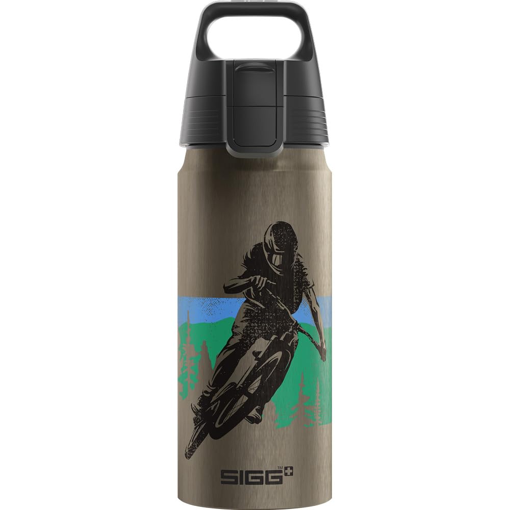 SIGG - Alu Trinkflasche Kinder - WMB ONE - Made in Switzerland - Für Kohlensäurehaltige Getränke Gee