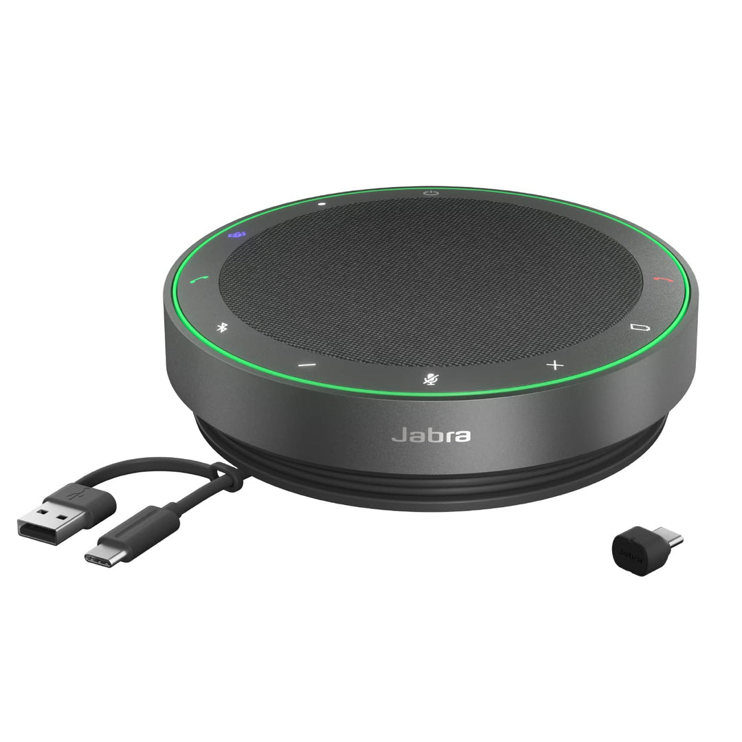 Jabra Speak2 75 schnurlose Freisprechlösung mit USB-C Bluetooth-Adapter, 4 Mikrofone mit Geräuschunt