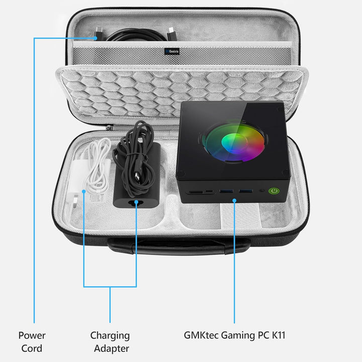 Geekria Tragetasche für Audio-Schnittstelle, kompatibel mit RØDE X Streamer X, EVA-Hartschale, tragb