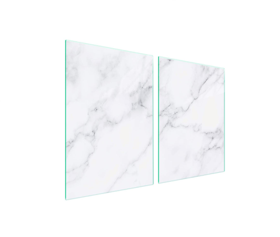 DarHaus Herdabdeckplatten 45x52 cm 2-teilig Ceranfeldabdeckung Induktion Herdschutz Spritzschutz Gla