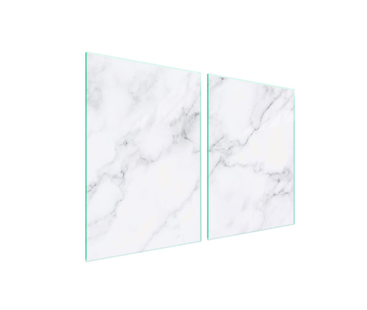DarHaus Herdabdeckplatten 45x52 cm 2-teilig Ceranfeldabdeckung Induktion Herdschutz Spritzschutz Gla