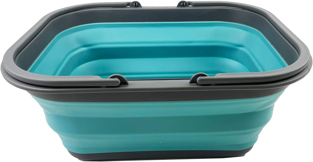 SAMMART 15L Zusammenklappbarer Korb mit Griff - Tragbarer Picknickkorb/Krater für den Aussenbereich