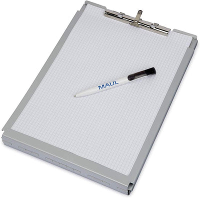 MAUL Klemmbrett A4 MAULcase | Dokumentenmappe A4 mit Aufbewahrungsbox für Papier, Kugelschreiber, Ta